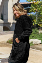 Load image into Gallery viewer, Red Double Take Full Size Hooded Teddy Bear Jacket with Thumbholes Ultra-Cozy & Stylish Comfortable Outerwear