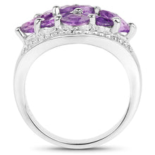 Load image into Gallery viewer, 1.91 Carat Genuine Amethyst .925 Sterling Silver Ring