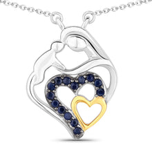 Load image into Gallery viewer, 0.28 Carat Genuine Blue Sapphire .925 Sterling Silver Pendant