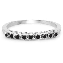 将图片加载到图库查看器,0.32 Carat Genuine Multi Diamond .925 Sterling Silver Ring