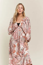 将图片加载到图库查看器,Printed V-Neck Batwing Sleeve Summer Dress For Women – Vibrant Print, Chic & Relaxed, Flattering, Effortlessly Stylish