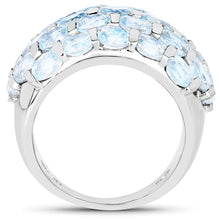 Load image into Gallery viewer, 5.51 Carat Genuine Blue Topaz .925 Sterling Silver Ring