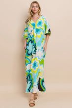 将图片加载到图库查看器,Floral Printed Slit Maxi Dress For Women – Summer Floral Maxi Dress, Elegant Slit Maxi Dress, Feminine Floral Dress, Romantic Floral Dress, Chic Summer Maxi Dress, Vibrant Slit Dress, Sophisticated Floral Dress