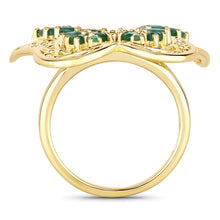 Load image into Gallery viewer, 2.09 Carat Genuine Emerald .925 Sterling Silver Ring