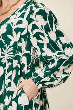Load image into Gallery viewer, Double Take Full Size Printed Ruffle Hem Dress with Pocket Stylish & Functional Women Dress