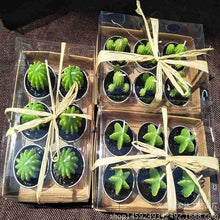 Load image into Gallery viewer, 6Pcs Cactus Candle Cube Candle Simulated Plant Set Paraffin Scented 3D Candle Delicate Succulent Cactus Candles for Valentine's Day Birthday Party Wedding Spa Home Decoration Gifts Home Candle Tea Light Background Props Decor