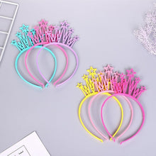 将图片加载到图库查看器,6pcs Plastic Crown Headbands Baby Girl Kids Tiara Hairbands Hair Hoop Accessories Hair Band Headwear Gorgeous Hair Accessories For Women