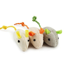 Load image into Gallery viewer, 6pcs/lot Mix Pet Toy Catnip Mice Cats Toys Fun Plush Mouse Cat Toy For Kitten Skitter Critters Cat Toy Value Pack