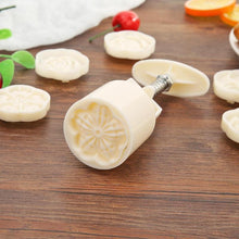 将图片加载到图库查看器,6pcs/set Flower Shaped Mooncake Mold Cake Mold Hand Pressure Fondant Moon Cake Decorating Tools Cookie Cutter Baking Tool Moon Cake Mold With 6 Stamps Flowers Design Hand Pressure Fondant Decoration Cookie Cutter