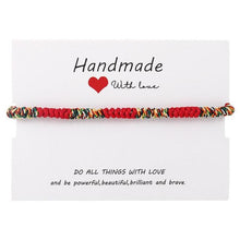 将图片加载到图库查看器,6pcs/set Handmade Bracelets Braided Red Black Rope 7 Knots Lucky Jewelry Friendship Protection Bracelet Red Comfortable Bracelet Small Eye Bracelet For Kids