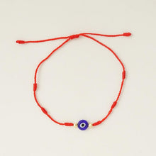 将图片加载到图库查看器,6pcs/set Handmade Bracelets Braided Red Black Rope 7 Knots Lucky Jewelry Friendship Protection Bracelet Red Comfortable Bracelet Small Eye Bracelet For Kids