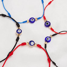 将图片加载到图库查看器,6pcs/set Handmade Bracelets Braided Red Black Rope 7 Knots Lucky Jewelry Friendship Protection Bracelet Red Comfortable Bracelet Small Eye Bracelet For Kids