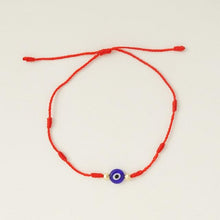 将图片加载到图库查看器,6pcs/set Handmade Bracelets Braided Red Black Rope 7 Knots Lucky Jewelry Friendship Protection Bracelet Red Comfortable Bracelet Small Eye Bracelet For Kids