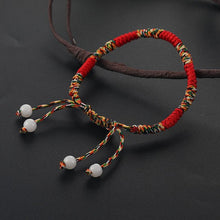将图片加载到图库查看器,6pcs/set Handmade Bracelets Braided Red Black Rope 7 Knots Lucky Jewelry Friendship Protection Bracelet Red Comfortable Bracelet Small Eye Bracelet For Kids