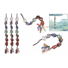 将图片加载到图库查看器,7 Chakra Gemstones Reiki Healing Crystals Tassel Wall Car Hanging Ornament