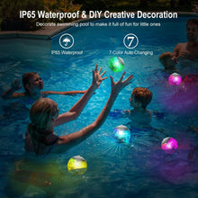 Load image into Gallery viewer, 7 Color Solar LED Floating Lights