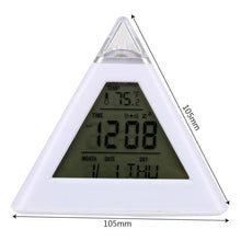 Load image into Gallery viewer, 7 Inch LED Digital Desktop Alarm Clock Curved Dimmable Table Clock Table Alarm Clock 7 Inch Curved Dimmable LED Electronic Digital Desktop Clock for Kids Bedroom Large Number Table Clock Mirror Luxury For Kids Bedroom Home Decors