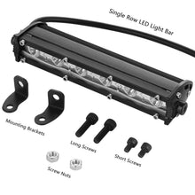 Load image into Gallery viewer, 7" LED Light Bar Single Row Offroad Spot Lights