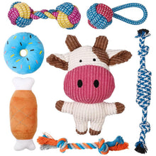 Load image into Gallery viewer, 7-Piece: Puppy Cord Chew Toys