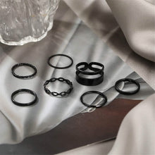 将图片加载到图库查看器,7-Piece: Women's Gold Knuckle Ring Set