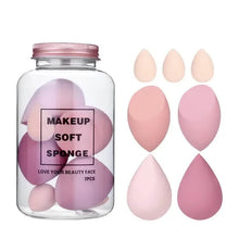 Load image into Gallery viewer, 7-Pieces Set: Puff Teardrop Blender Foundation Sponge Set