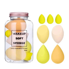 Load image into Gallery viewer, 7-Pieces Set: Puff Teardrop Blender Foundation Sponge Set