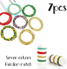 将图片加载到图库查看器,7-Pieces: Women Waist Bead Chain Belly Chain Beach Jewelry