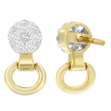Load image into Gallery viewer, 14K Yellow Gold 1/2 cttw Diamond Stud Earrings (I-J, SI1-SI2)