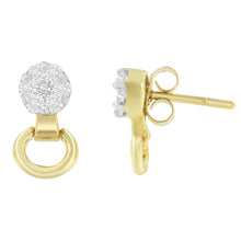 Load image into Gallery viewer, 14K Yellow Gold 1/2 cttw Diamond Stud Earrings (I-J, SI1-SI2)