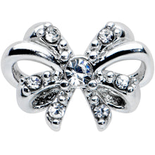 将图片加载到图库查看器,16G 5/16 Clear Gem Looping Bow Labret Monroe Tragus