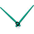 Load image into Gallery viewer, Green Matte Acrylic Straight Taper Set 2G to 00G