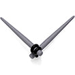 Load image into Gallery viewer, Grey Matte Acrylic Straight Taper Set 2G to 00G