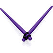 Load image into Gallery viewer, Light Purple Matte Acrylic Straight Taper Set 12G to 00G