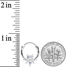 Load image into Gallery viewer, 18G 3/8 Clear Gem Spray Cartilage Clicker