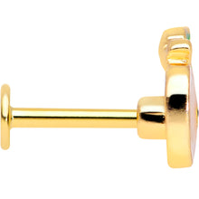Load image into Gallery viewer, 16G 5/16 Gold Tone Sweet Apple Labret Monroe Tragus