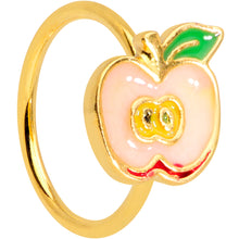 Load image into Gallery viewer, 20G 5/16 Gold Tone Sweet Apple Nose Hoop