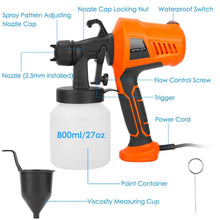 将图片加载到图库查看器,700W Electric Paint Sprayer Handheld with 3 Spray Patterns 800ml