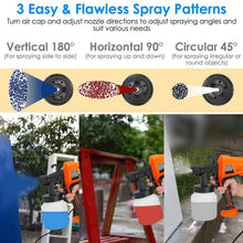 将图片加载到图库查看器,700W Electric Paint Sprayer Handheld with 3 Spray Patterns 800ml