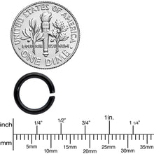 将图片加载到图库查看器,14G 5/16 Black Anodized Seamless Cartilage Ring Set of 12