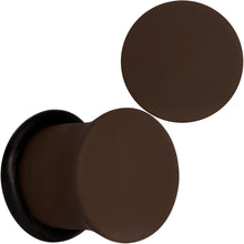 Load image into Gallery viewer, Delicious Dark Brown Matte Acrylic Single Flare Plug Set