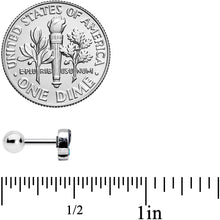Load image into Gallery viewer, 16G 1/4 Aqua Orb Curvy Elephant Cartilage Tragus
