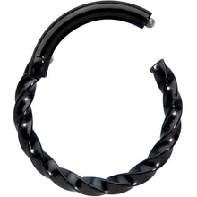 将图片加载到图库查看器,16G 5/16 Black Twisted Elegance Cartilage Clicker