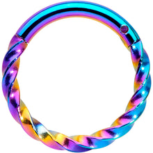 将图片加载到图库查看器,16G 5/16 Rainbow Twisted Elegance Cartilage Clicker