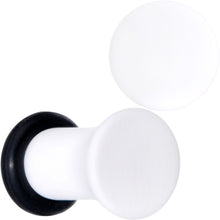 Load image into Gallery viewer, Wonderful White Matte Acrylic Single Flare Plug Set
