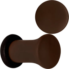 Load image into Gallery viewer, Delicious Dark Brown Matte Acrylic Single Flare Plug Set
