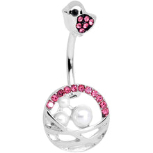 将图片加载到图库查看器,Pink Gem Chick Basket of Eggs Belly Ring