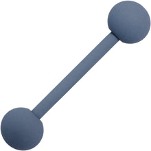 Load image into Gallery viewer, Gorgeous Grey Matte Barbell Tongue Ring 4mm Balls