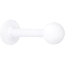 Load image into Gallery viewer, 16G 5/16 White Acrylic Matte Labret Monroe Tragus