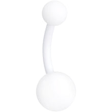 将图片加载到图库查看器,Wonderfully White Matte Belly Ring