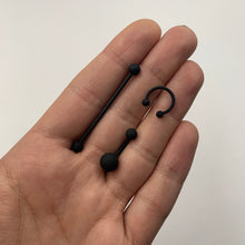 Load image into Gallery viewer, Blissful Black Matte Belly Ring